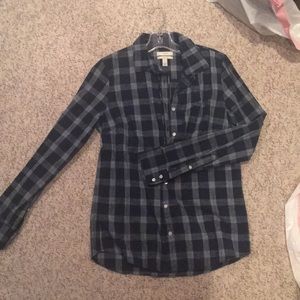 Blue and white J. Crew flannel